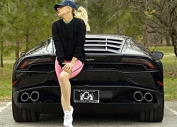 Lady Gaga lái Lamborghini Huracan đi diễn