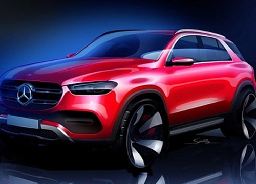 Lộ ảnh gần như "trần trụi" của Mercedes-Benz GLE 2019