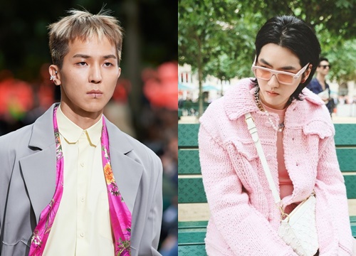 Ngô Diệc Phàm diện nguyên cây hồng phấn, Song Mino lần đầu catwalk trong show Louis Vuitton