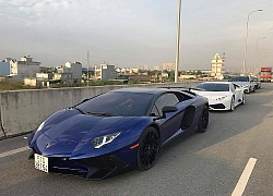 Siêu xe Lamborghini cực hiếm của đại gia Minh 'nhựa' lộ diện trên cao tốc