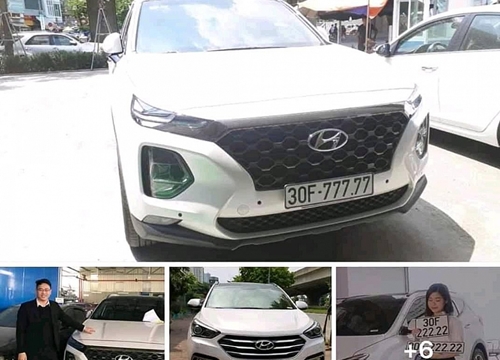 Thêm một chiếc Hyundai Santa Fe 2019 biển ngũ quý?