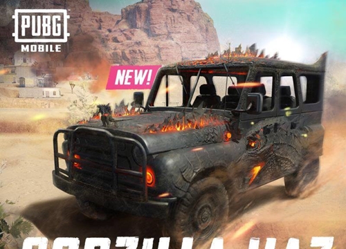 Xe UAZ chúa tể Godzilla "hầm hố" ra sao trong PUBG Mobile?