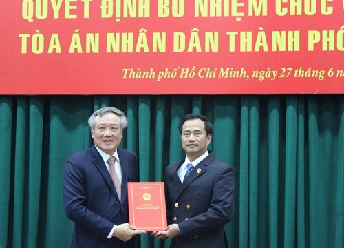 Bổ nhiệm ông Lê Thanh Phong làm Chánh án TAND TPHCM