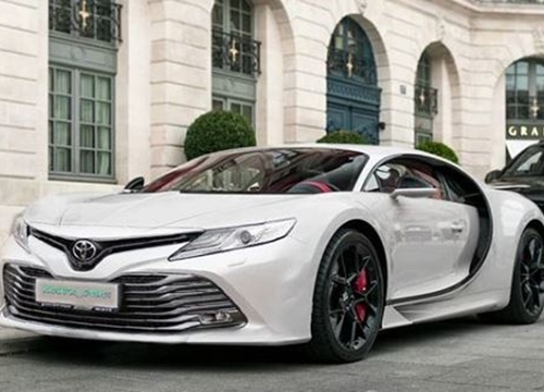 Kỳ lạ Bugatti Chiron "độ" đầu Toyota Camry 2019