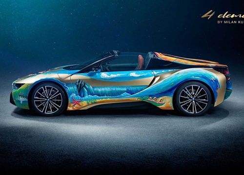 Ngắm BMW i8 Roadster phiên bản nghệ thuật hàng độc sắp được bán đấu giá