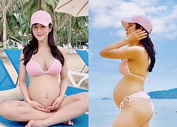 Bà bầu Diệp Lâm Anh khoe dáng với bikini