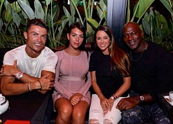 C.Ronaldo gây "bão" khi dẫn bạn gái xinh đẹp đi hẹn hò cùng Michael Jordan