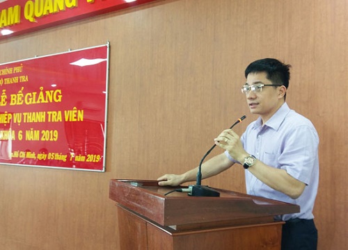 Bế giảng lớp nghiệp vụ thanh tra viên khóa 6/2019