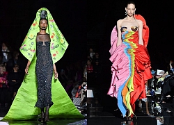 Dàn mẫu lấy 'vỏ sò' che vòng 1 phẳng lì tại show của nhà Schiaparelli