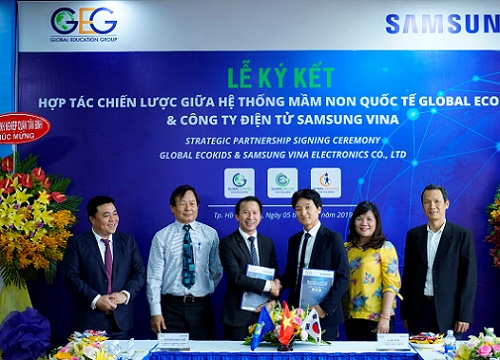 Global Ecokids và Samsung đưa công nghệ thông minh vào giáo dục mầm non