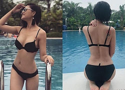 Khác hẳn Huệ trong Về nhà đi con, Thu Quỳnh chẳng ngại hở bạo với bikini