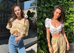 Sắm ngay một em Crop-top rút dây hoàn thiện trang phục hè quyến rũ của bạn