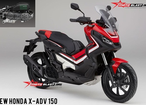 Xe ga địa hình Honda X-ADV có bản 150 cc, chung động cơ với Honda PCX?