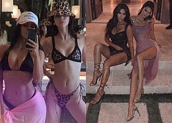 Kim Kardashian tung ảnh selfie khoe hình thể gợi cảm bên Kendall Jenner, ai ngờ &#8220;xôi thịt&#8221; cũng lu mờ trước mình hạc xương mai