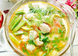 Canh riêu chả cá thác lác