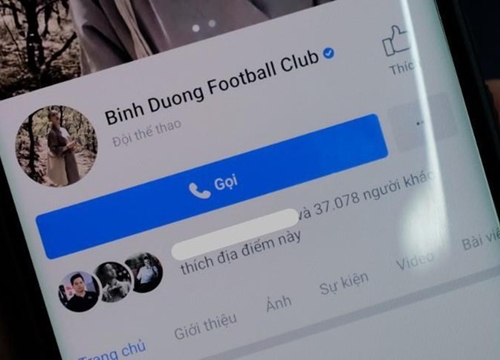 Fanpage CLB Becamex Bình Dương có tích xanh rao bán giá 65 triệu