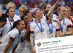 Tổng thống Trump chúc mừng ĐT Mỹ vô địch World Cup nữ