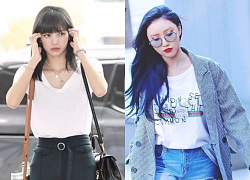 Cùng khoe dáng với áo thun trắng, Lisa được khen nền nã giản dị, Hwasa phản cảm với style no-bra