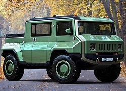 Độc đáo chiếc H-UAZ "lai" giữa xe quân sự Nga và Hummer Mỹ