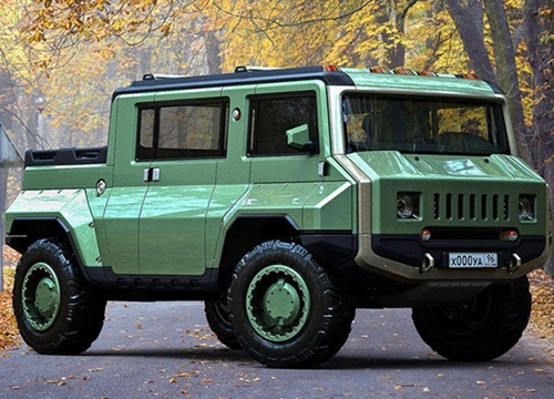 Độc đáo chiếc H-UAZ "lai" giữa xe quân sự Nga và Hummer Mỹ