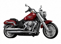 Cận cảnh mô tô Harley-Davidson Fat Boy lắp ráp bằng lego cực chất