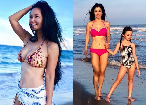 Diva Hồng Nhung diện bikini hai mảnh, khoe cơ bụng hoàn hảo ở độ tuổi U50