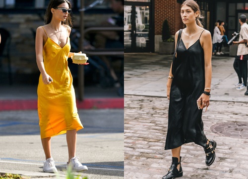 Do đâu slip dress lụa được mệnh danh là "thiết kế quốc dân" trong mùa Hè?