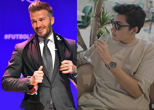 Quang đại "đụng hàng" David Beckham khi diện đồng hồ Tudor Black Bay