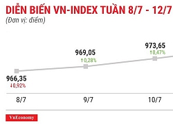 Top 10 cổ phiếu tăng/giảm mạnh nhất tuần 8-127