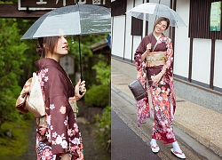 Á hậu Lệ Hằng gây bất ngờ với nhan sắc tuyệt đẹp khi diện Kimono