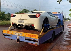 Ferrari 458 Spider biển số tứ quý Lào bất ngờ xuất hiện tại thành phố Vinh