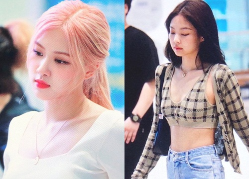 Nữ hoàng sân bay gọi tên BLACKPINK: Jennie khoe vòng 1 gợi cảm quá trời đất, Rosé bùng nổ nhan sắc mặc ảnh chụp vội