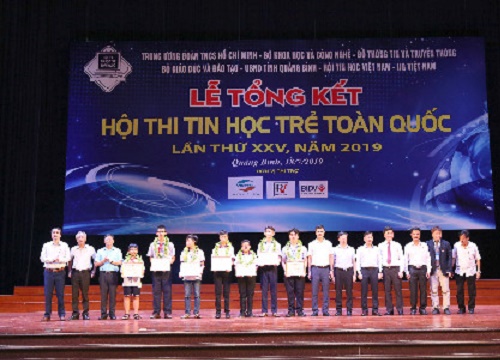 7 giải Nhất được trao tại Hội thi Tin học trẻ toàn quốc lần thứ XXV, năm 2019