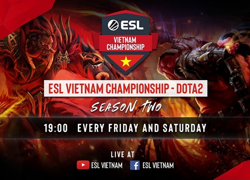 Khán giả tiếp tục có cơ hội ủng hộ Dota 2 nước nhà với ESL Vietnam Championship Season 2