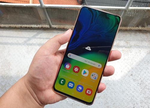 Mở hộp Galaxy A80: Điện thoại siêu độc với camera vừa xoay vừa trượt