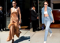 Siêu mẫu Gigi Hadid khoe eo thon, dáng đẹp với croptop sành điệu