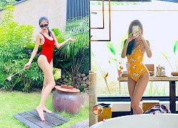 Thủy Tiên khoe dáng khi diện bikini gợi cảm