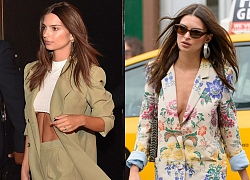 5 cách nữ tính hóa blazer dáng rộng như đàn ông của siêu mẫu Emily Ratajkowski