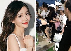 Angelababy bị nhân viên an ninh xô đẩy tại sân bay