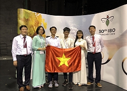 Cả 4 thí sinh Việt Nam đều đoạt giải tại Olympic Sinh học quốc tế năm 2019