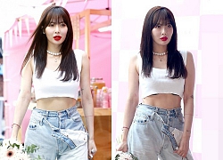 HyunA chơi trội với quần 2 cạp, tự tin để lộ đôi môi "xúc xích" sau màn khoe thân phản cảm gây tranh cãi