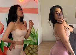 Những bộ đồ tập màu nude dễ gây hiểu lầm của hot gymer Việt