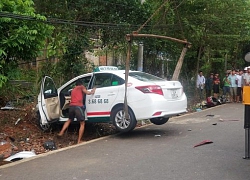 Taxi chạy tốc độ cao, lấn làn đường tông chết 2 cô cháu