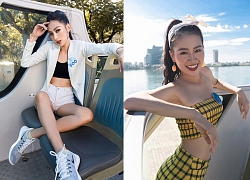 Thí sinh Miss World Việt Nam 'chất lừ' trong bộ ảnh trên xe bus