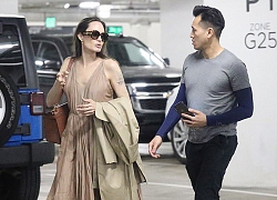 Angelina Jolie mặc đầm gợi cảm ra phố mua sắm cùng hai con gái