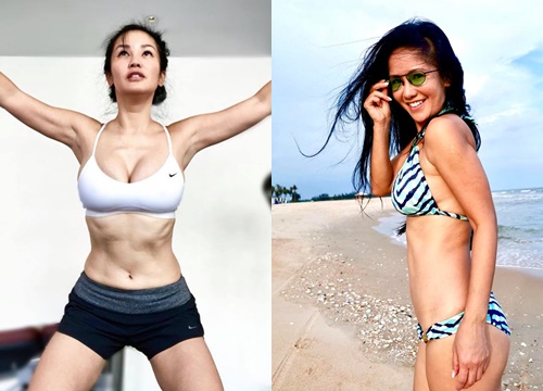 "Bỏng mắt" vì Hồng Nhung mặc bikini tuổi U50, lộ vòng eo đẹp hơn Ngọc Trinh