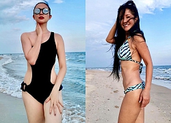 Diva Hồng Nhung và diễn viên múa Linh Nga diện bikini gợi cảm