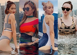 Mãn nhãn loạt ảnh hội bạn toàn mỹ nhân của Trang Pháp diện bikini, khoe hình thể cực nuột tại đảo quốc sư tử