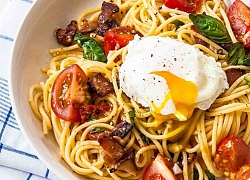 Pasta sốt cà chua thịt xông khói