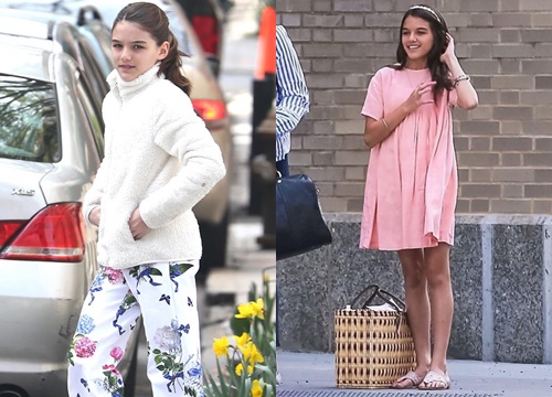 Suri Cruise cao ráo, ra dáng thiếu nữ khi dạo phố